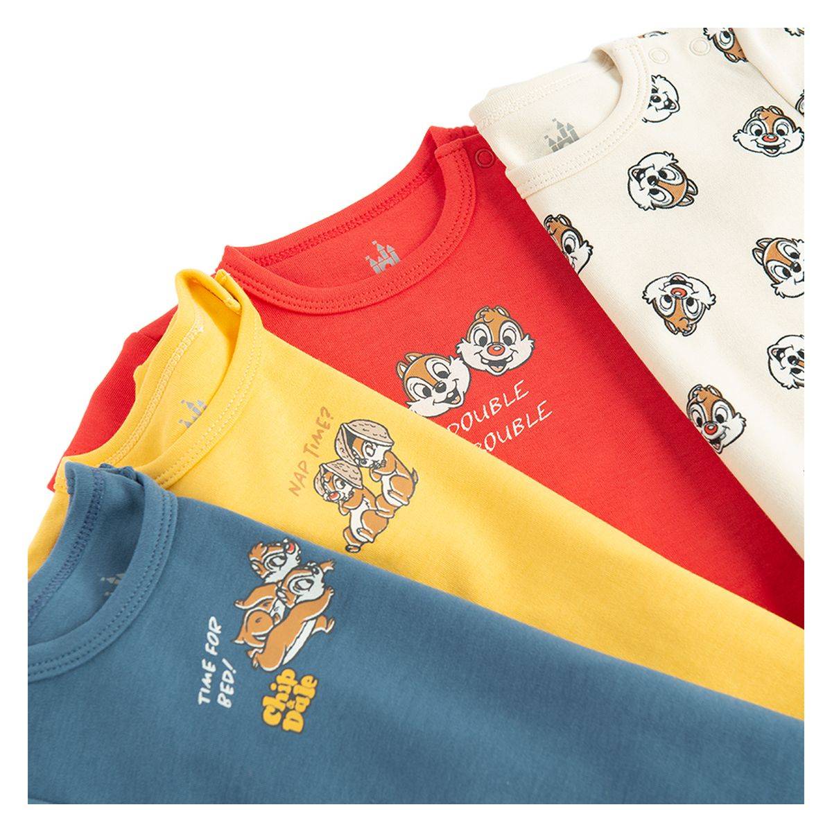 Cool Club perilo bodi 4 kosi KR LCB2801883-00 CHIP & DALE F Večbarvno 98