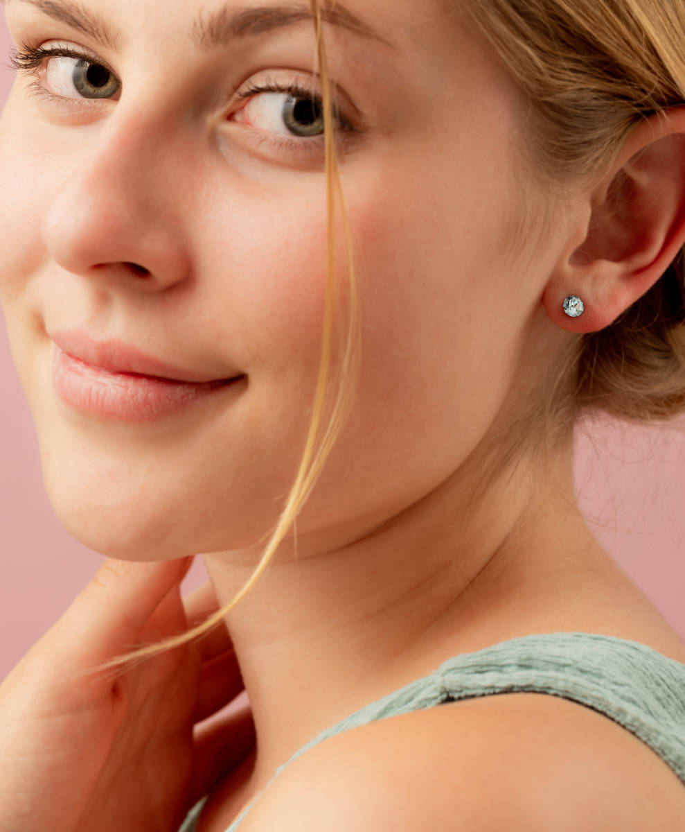 Tutu Biju modni dodaci naušnice XIRIUS 5.3 MM AQUAMARINE TXI53C202