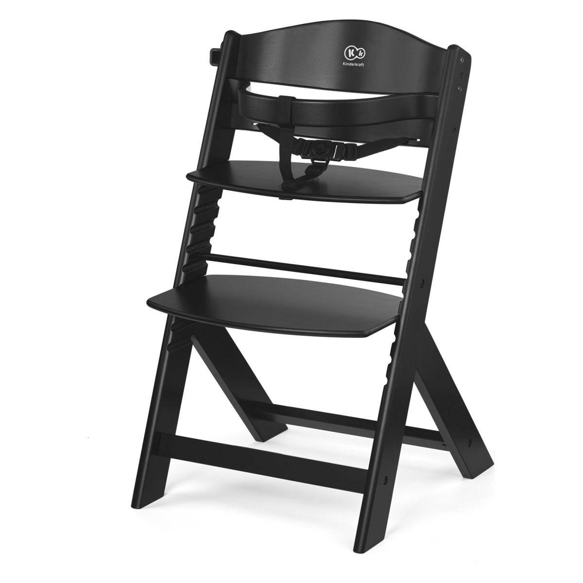 Kinderkraft stol za hranjenje Enock black