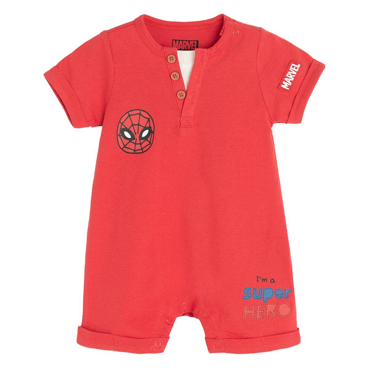 Cool Club pajac z rokavi KR LCB2802470 MARVEL F Večbarvno 62