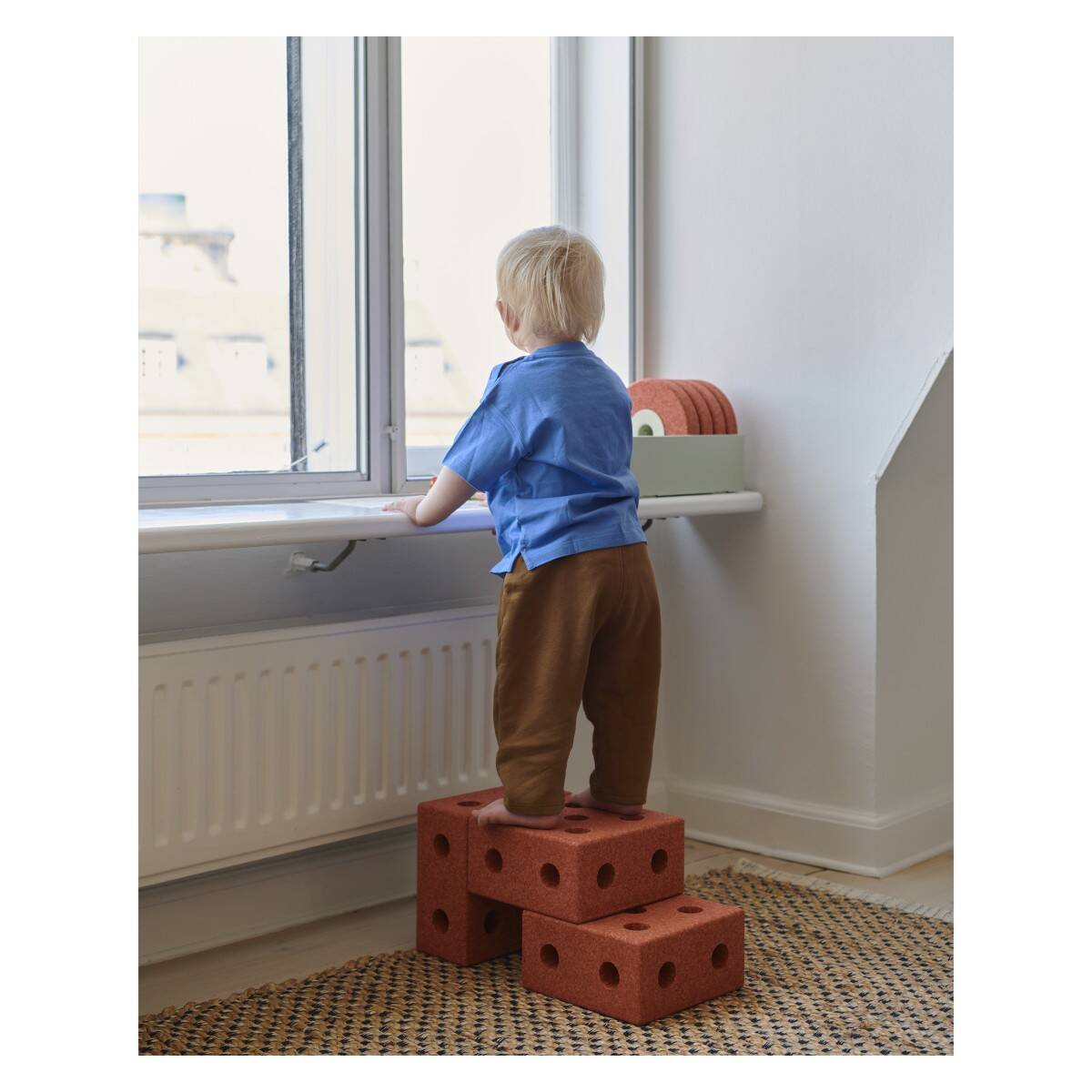 MODU 3-u-1 Baby Walker, Burnt Orange / Dusty Green
