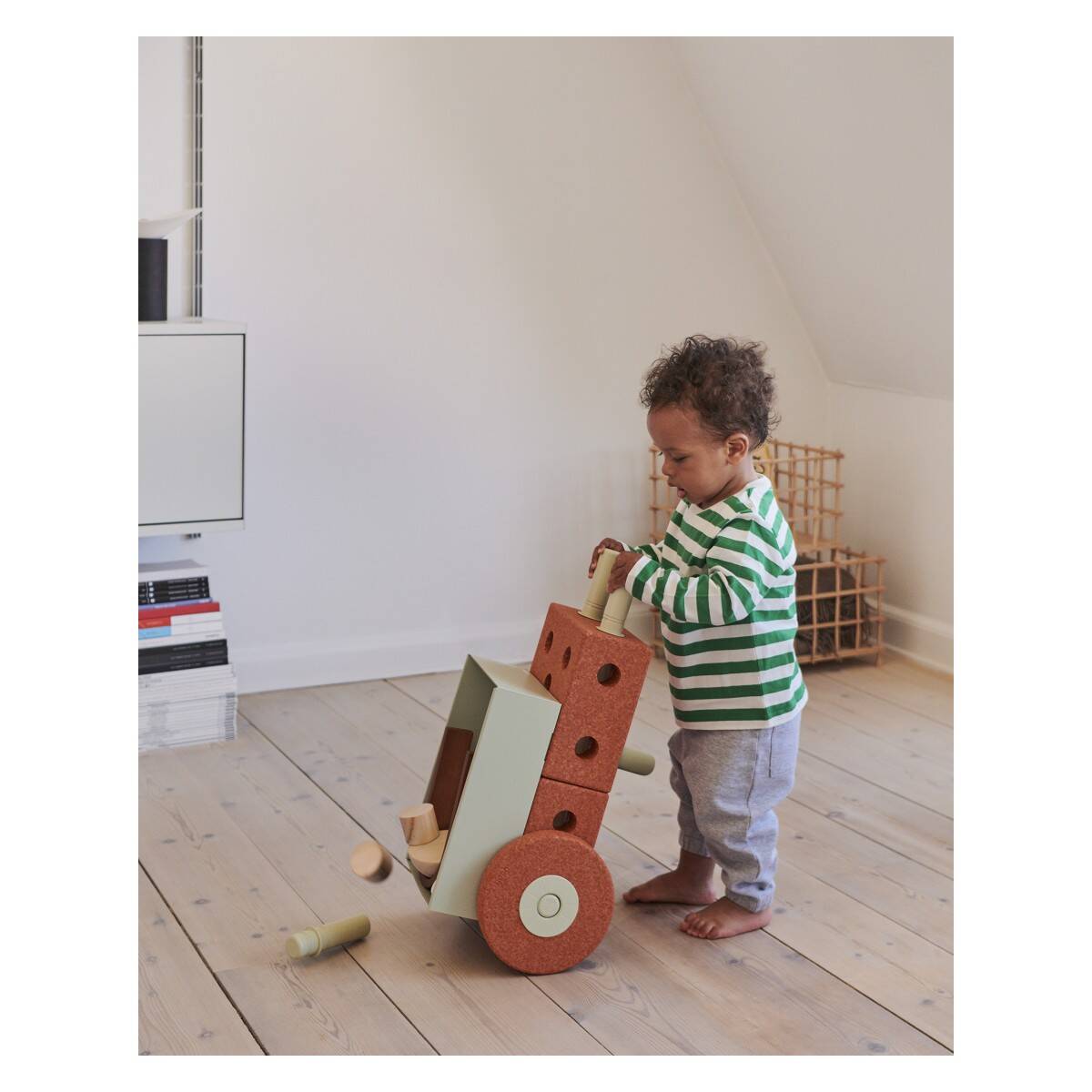 MODU 3-u-1 Baby Walker, Burnt Orange / Dusty Green