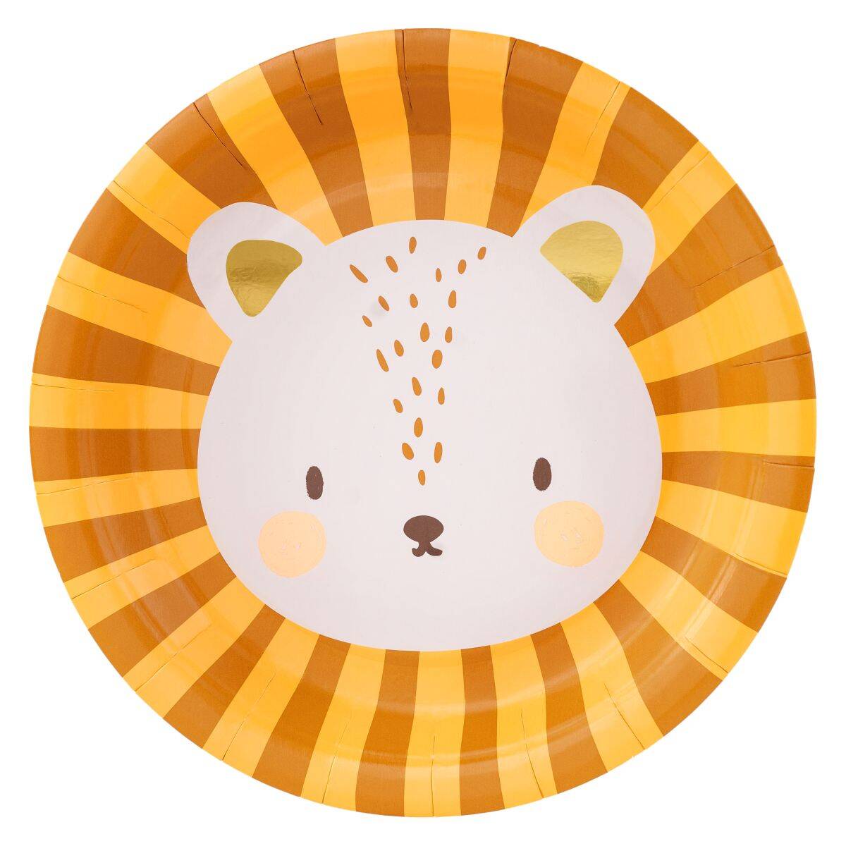 PartyDeco krožniki leo, mix, 18 cm