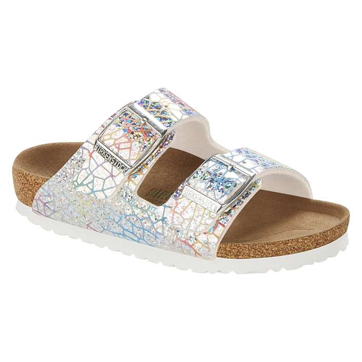 Birkenstock natikač zunanji 1022173 VEGAN DISCO D srebrna 36 Baby