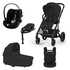 Cybex Cybex Voziček 4v1 Balios bundle + AMYA moon black