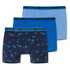 Schiesser Schiesser spodnje hlače boxer 3 kosi 173116-911 F Modra 140