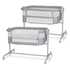 Kinderkraft Kinderkraft obposteljna posteljica Nestee Up² full light grey
