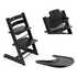 Stokke Stokke stol za hranjenje Tripp Trapp set 3v1 black/black 685400