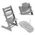 Stokke Stokke stol za hranjenje Tripp Trapp set 3v1 storm grey/grey 686000