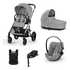 Cybex Cybex Voziček 4v1 plus nosilka AMYA Balios komplet stone grey