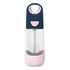 b.box b.box termo steklenička Tritan s slamico 450 ml indigo rose
