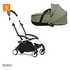 Stokke Stokke Ogrodje vozička white frame z new born shell Yoyo® olive