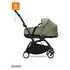 Stokke Stokke Ogrodje vozička black frame z new born shell Yoyo® olive