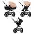 Kinderkraft Kinderkraft Voziček 3v1 Moov 2 sand beige