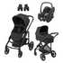 Maxi Cosi Maxi Cosi Voziček 3v1 Pebble Pro i-Size KIT Plaza+ essential black, essential black