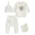 Clar Clar komplet 4 delni bambus tiny tots DR 07039 U bež 50