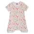 Clar Clar pajac z rokavi FLOWER KR KH 01875 D Bela 62