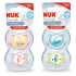 Nuk Nuk tolažilna duda - silikon Freestyle (6-18 m), 2 kosa Multicolor