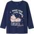 Name It Name It majica DR 13246640 NMFNICHOLA LS TOP BOX D Modra 92