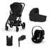Cybex Cybex Voziček 4v1 Balios bundle + AMYA moon black