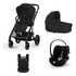 CYBEX CYBEX Kolica 3u1 Balios bundle + AMYA moon black